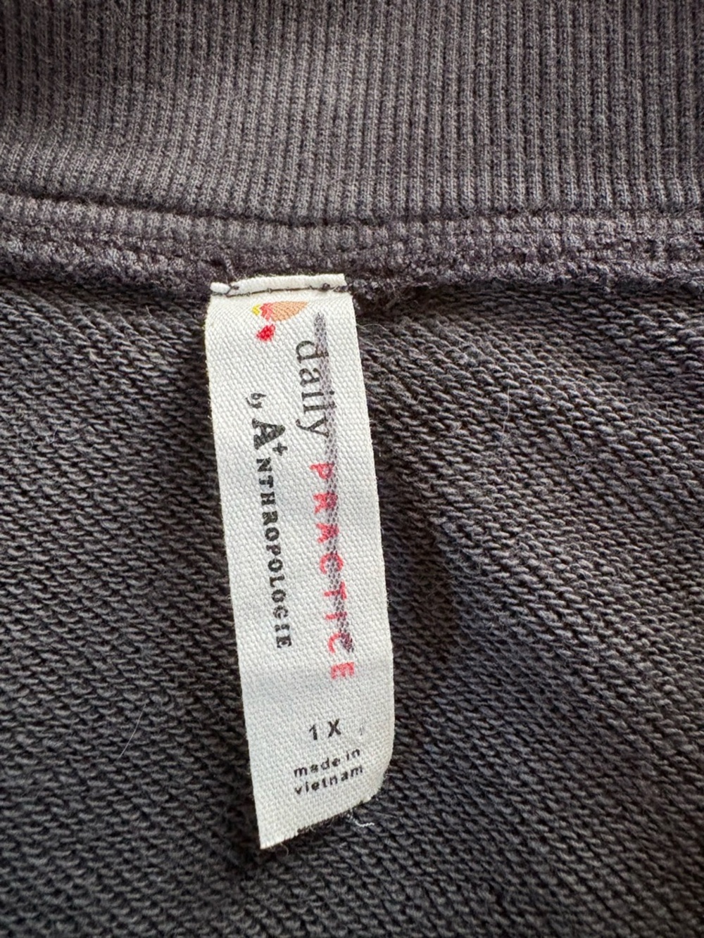 Anthropologie 1X Daily Practice Meru Zip-Front Mini Dress - Picture 9 of 9